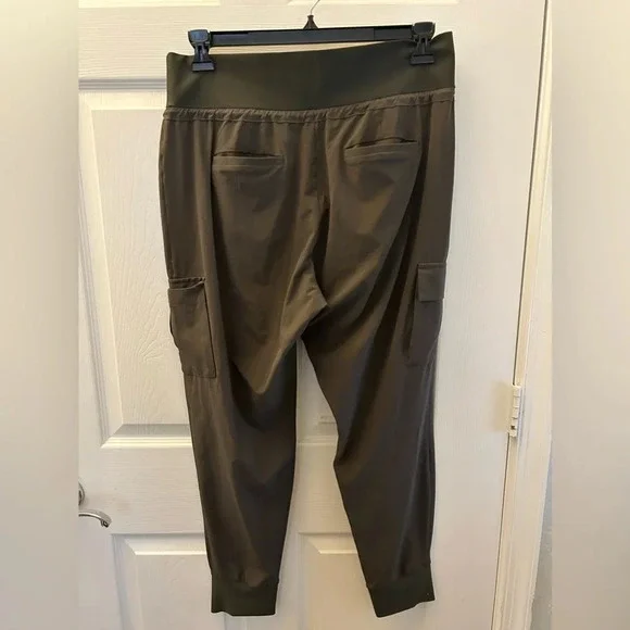 Athleta Olive Green Jogger Pants - Picture 3 of 6